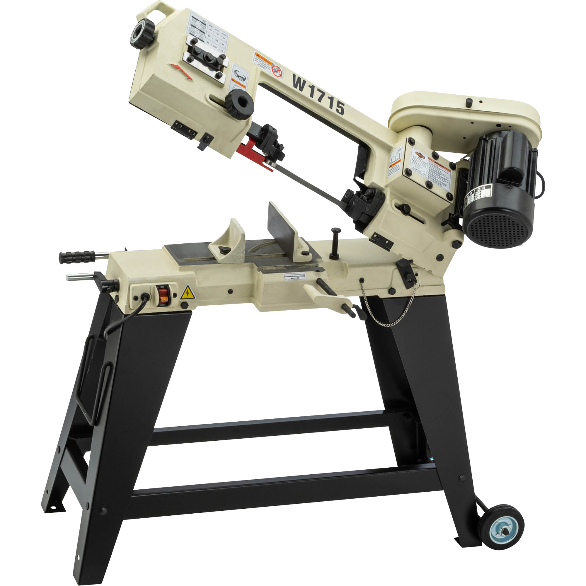 Shop Fox Horizontal/Vertical Metal Cutting Band Saw - 4 1/2in. x 6in., 3/4 HP, 110V, Model# W1715